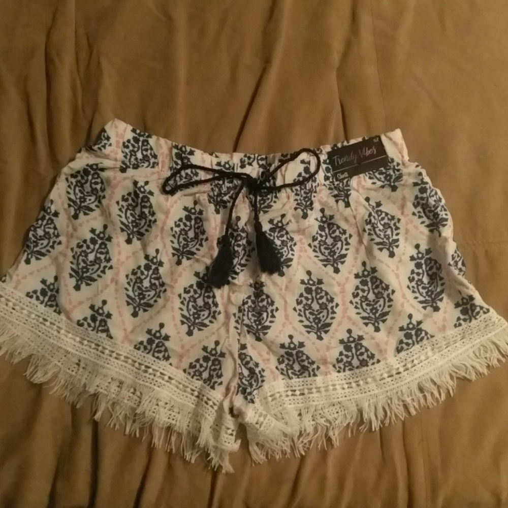 Boho tassel shorts